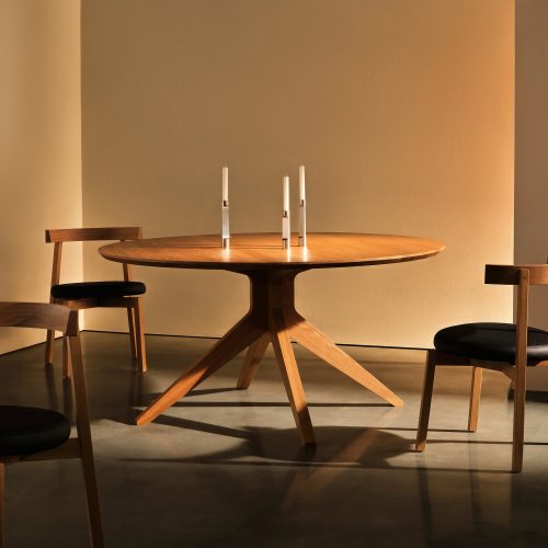 Cross Round Dining Table - Gessato Design Store