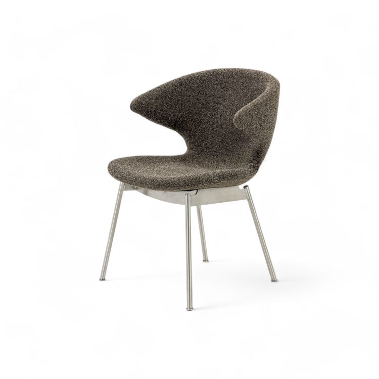 Ella Dining Chair with Tubular Legs - Gessato Design Store