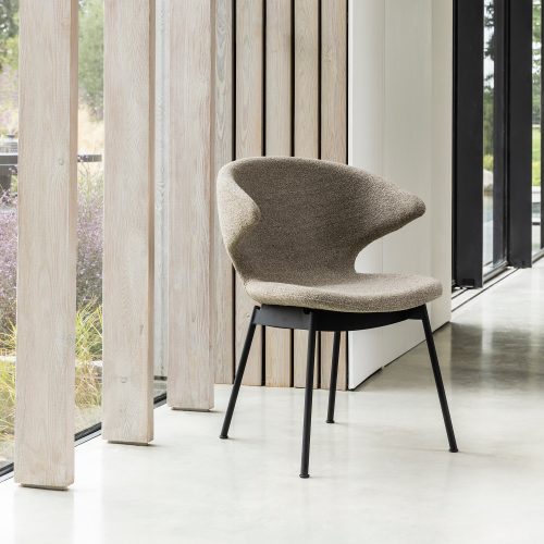 Ella Dining Chair with Tubular Legs - Gessato Design Store