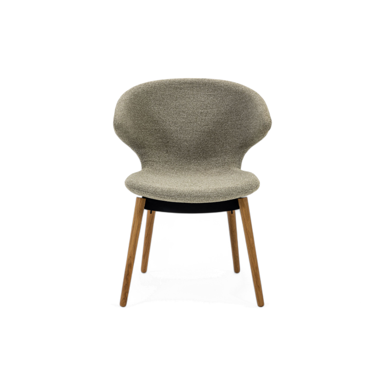 Ella Dining Chair with Wood Legs