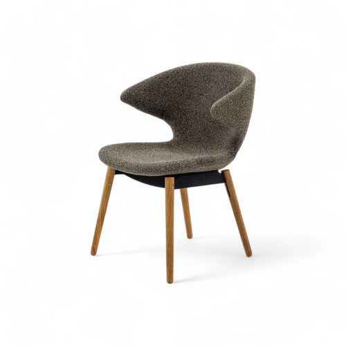 Ella Dining Chair with Wood Legs - Gessato Design Store