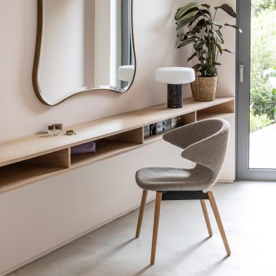 Ella Dining Chair with Wood Legs - Gessato Design Store