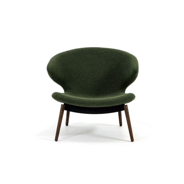 Ella Lounge Chair, Wood Legs