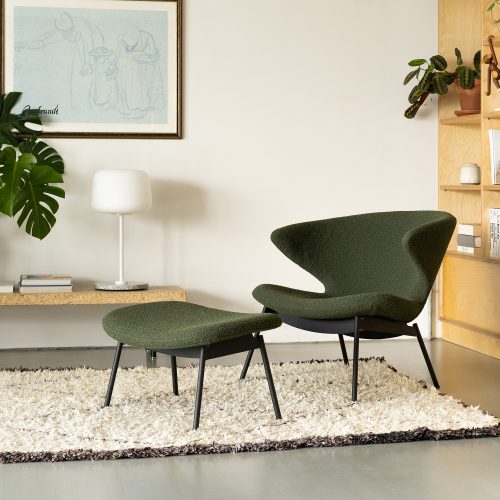 Ella Lounge Chair, Tubular Legs - Gessato Design Store