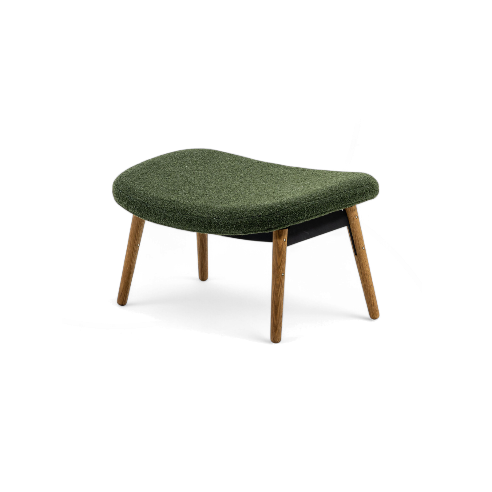 Ella Ottoman with Wood Legs - Gessato Design Store