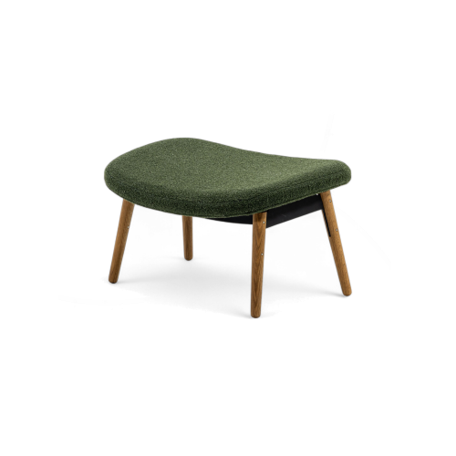 Ella Ottoman with Wood Legs - Gessato Design Store