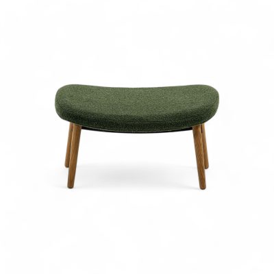 Ella Ottoman with Wood Legs - Gessato Design Store