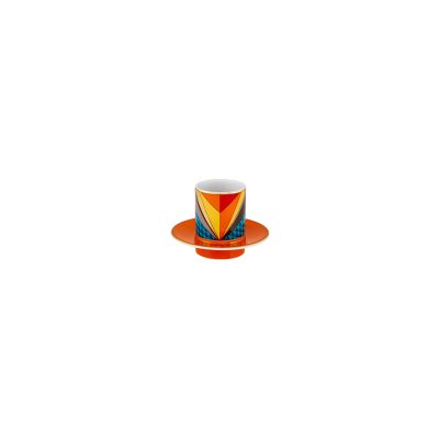 Futurismo Set of 4 Coffee Cups with Saucers - Gessato Design Store