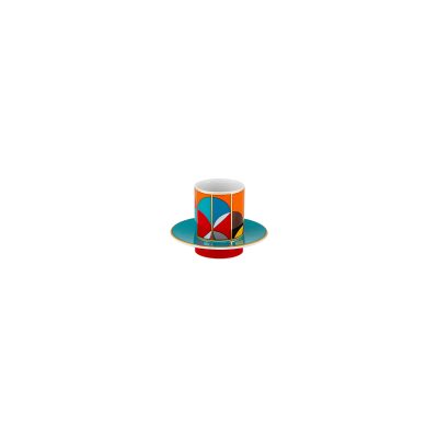 Futurismo Set of 4 Coffee Cups with Saucers - Gessato Design Store