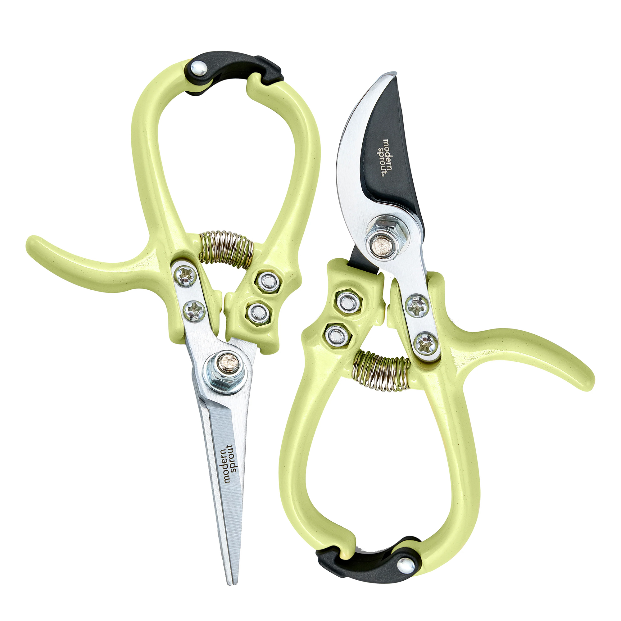  Shears and Pruners 2 pack,  Chartreuse