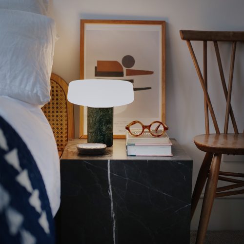 Solid Marble Rechargeable Table Lamp - Gessato Design Store