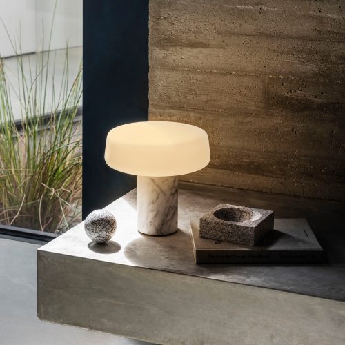 Solid Marble Rechargeable Table Lamp - Gessato Design Store