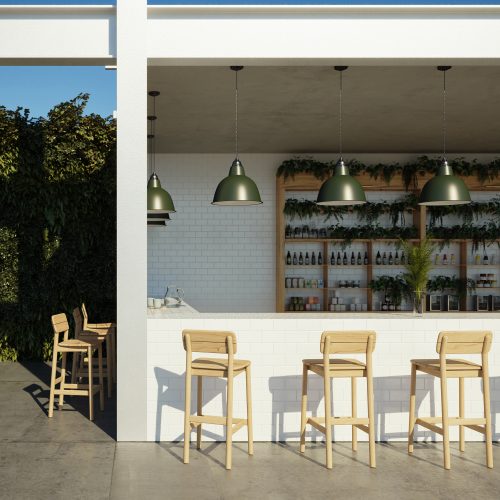 Tanso Outdoor Bar Stool - Gessato Design Store