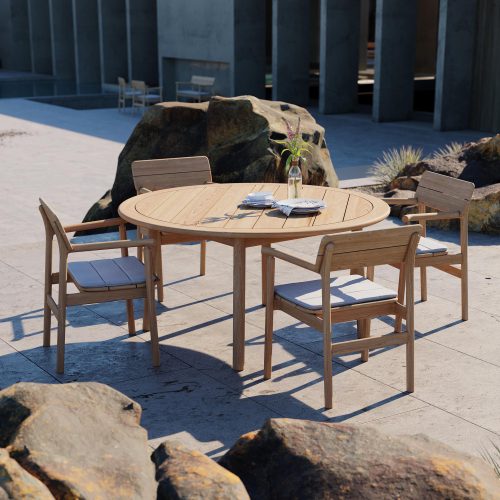 Tanso Outdoor Round Dining Table - Gessato Design Store