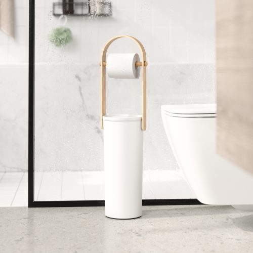 Bellwood Toilet Paper Holder & Reserve - Gessato Design Store