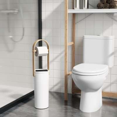 Bellwood Toilet Paper Holder & Reserve - Gessato Design Store