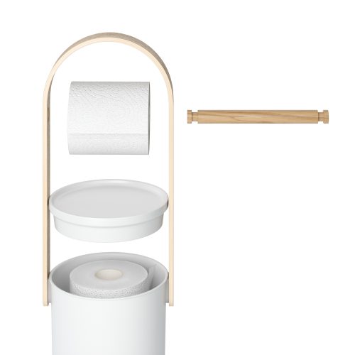 Bellwood Toilet Paper Holder & Reserve - Gessato Design Store