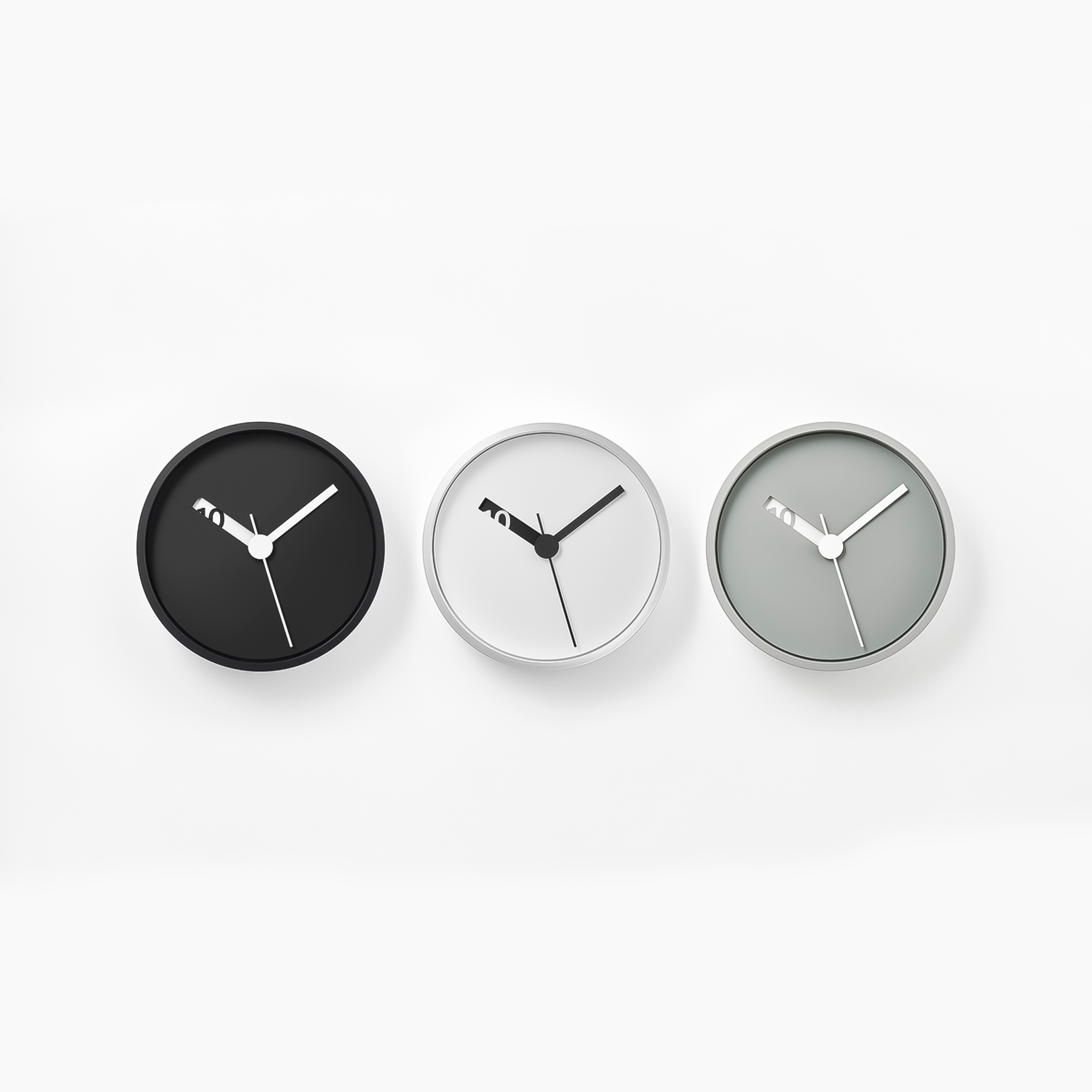 Clook Normal Lemnos - Extra Normal Clock - Black | Gessato Design Store