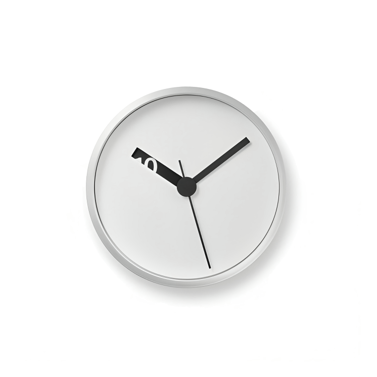 Extra Normal Clock – White