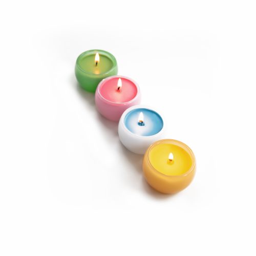 Delicate Floral Votive Candles - Gessato Design Store