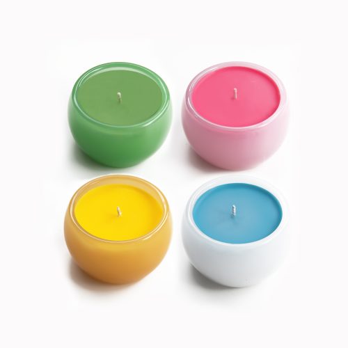 Delicate Floral Votive Candles - Gessato Design Store