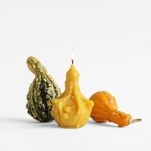 Gourd Beeswax Candle - Gessato Design Store