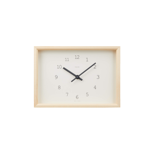 Kaede - Wall/Table Clock, White - Gessato Design Store