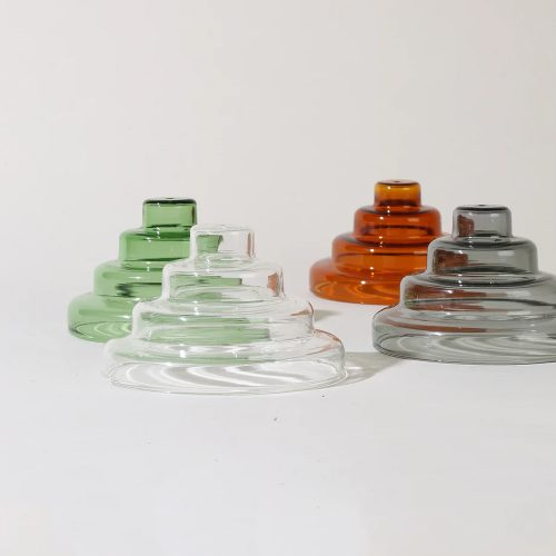 Glass Meso Incense Holder - Gray - Gessato Design Store