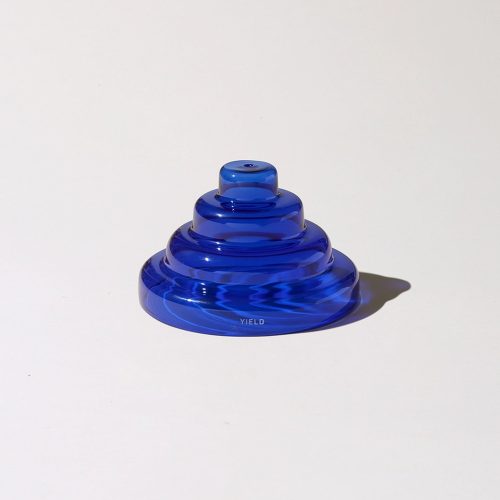 Glass Meso Incense Holder - Cobalt - Gessato Design Store