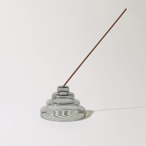 Glass Meso Incense Holder - Gray - Gessato Design Store