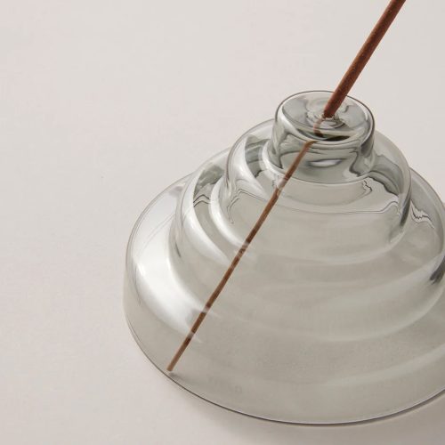 Glass Meso Incense Holder - Gray - Gessato Design Store