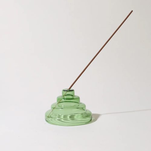 Glass Meso Incense Holder - Verde - Gessato Design Store