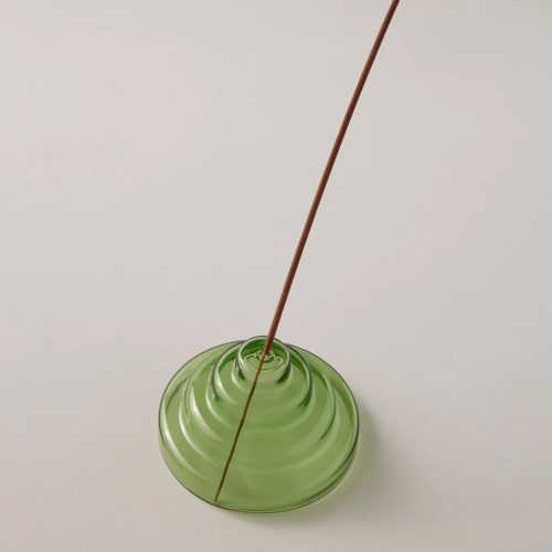 Glass Meso Incense Holder - Verde - Gessato Design Store