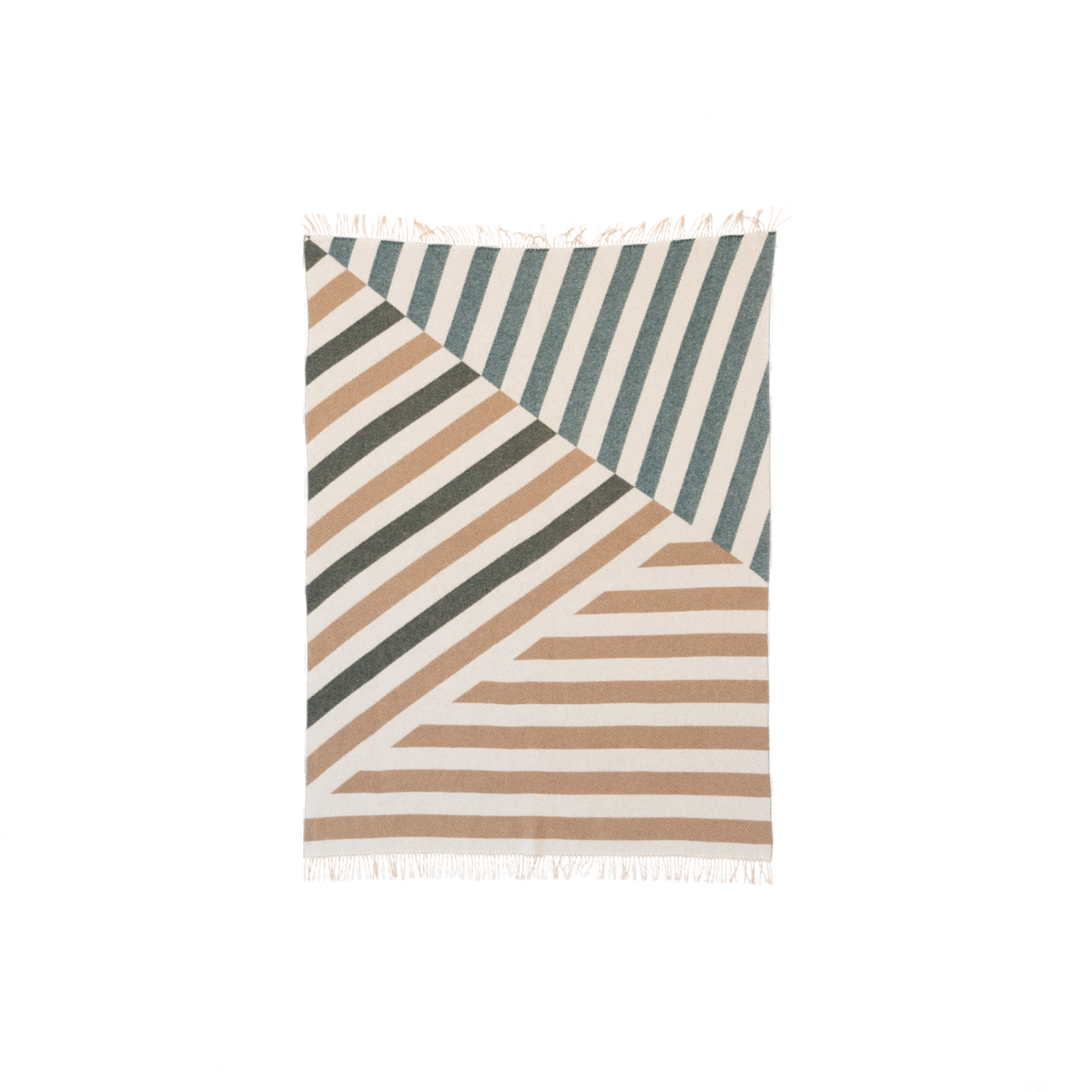 Patch Blanket, White/Deer/Onyx - Gessato Design Store