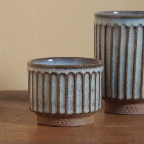 Asemi Co, Tanba-Yaki Cup, Blue L - Gessato Design Store