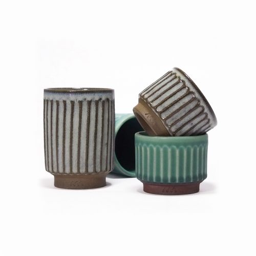 Asemi Co, Tanba-Yaki Cup, Blue L - Gessato Design Store