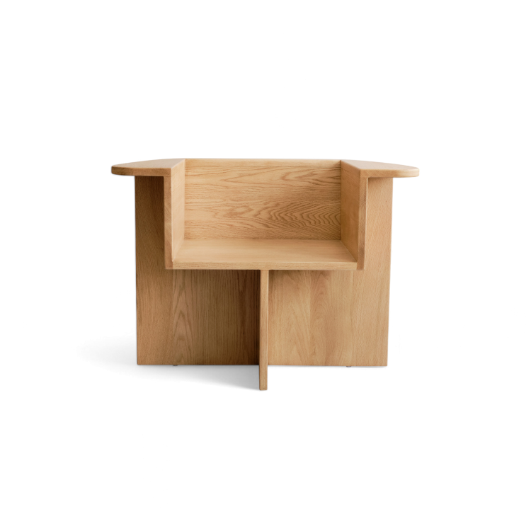 Brutus Lounge Chair, Natural Oak
