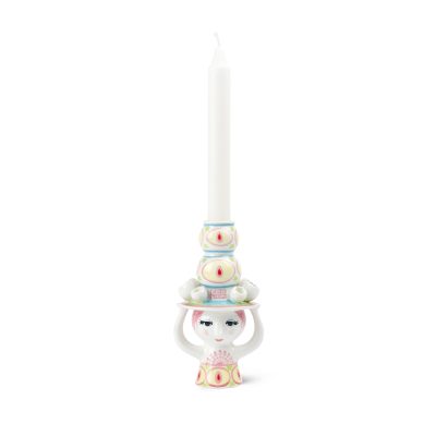 lady-with-hat-candle-holder-in-pink-yellow-3