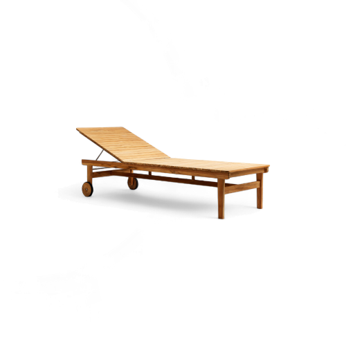 M8 Teak Sunbed Lounger