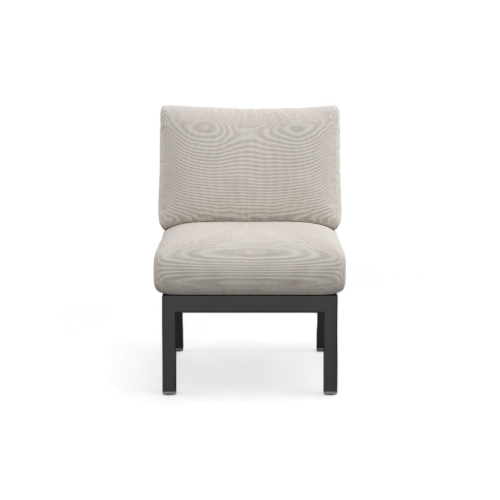 Navy Lounge Chair — Black Frame