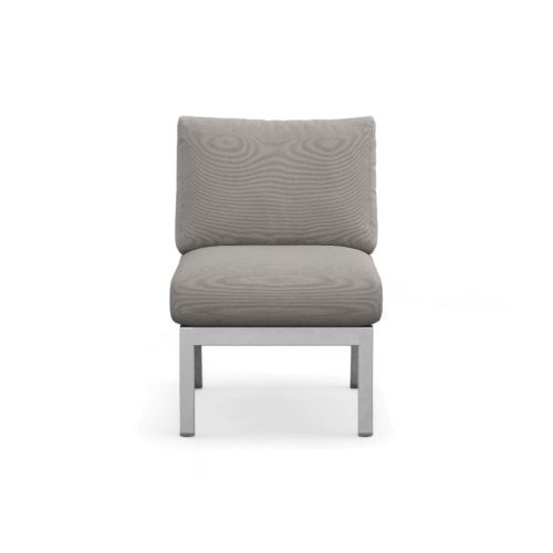 Navy Lounge Chair — Hand-Brushed Frame