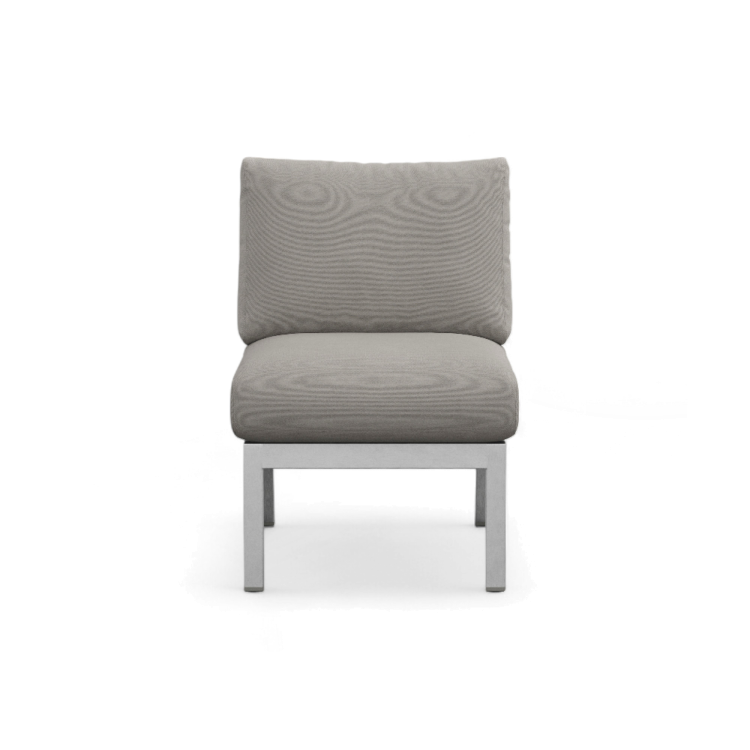 Navy Lounge Chair — Hand-Brushed Frame