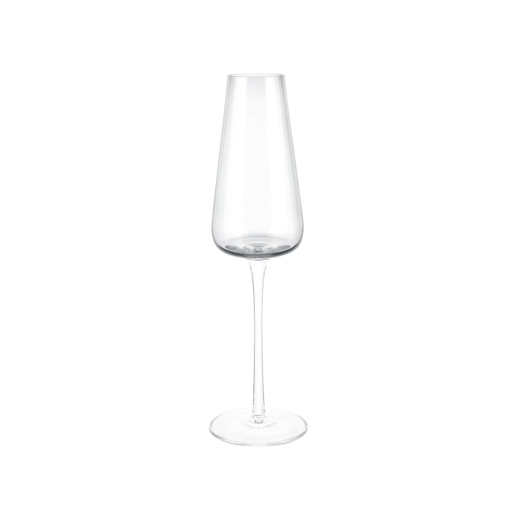 Belo Champagne Flute Glasses Clear, Set of 2