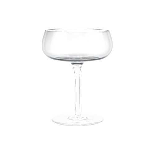 Belo Champagne Saucer Glasses Clear, Set of 2
