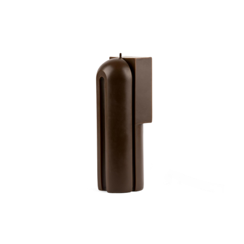 Deconstructivism Candle 7, Edible Books — Brown