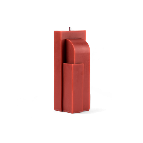 Deconstructivism Candle 8, Land of Fire — Red