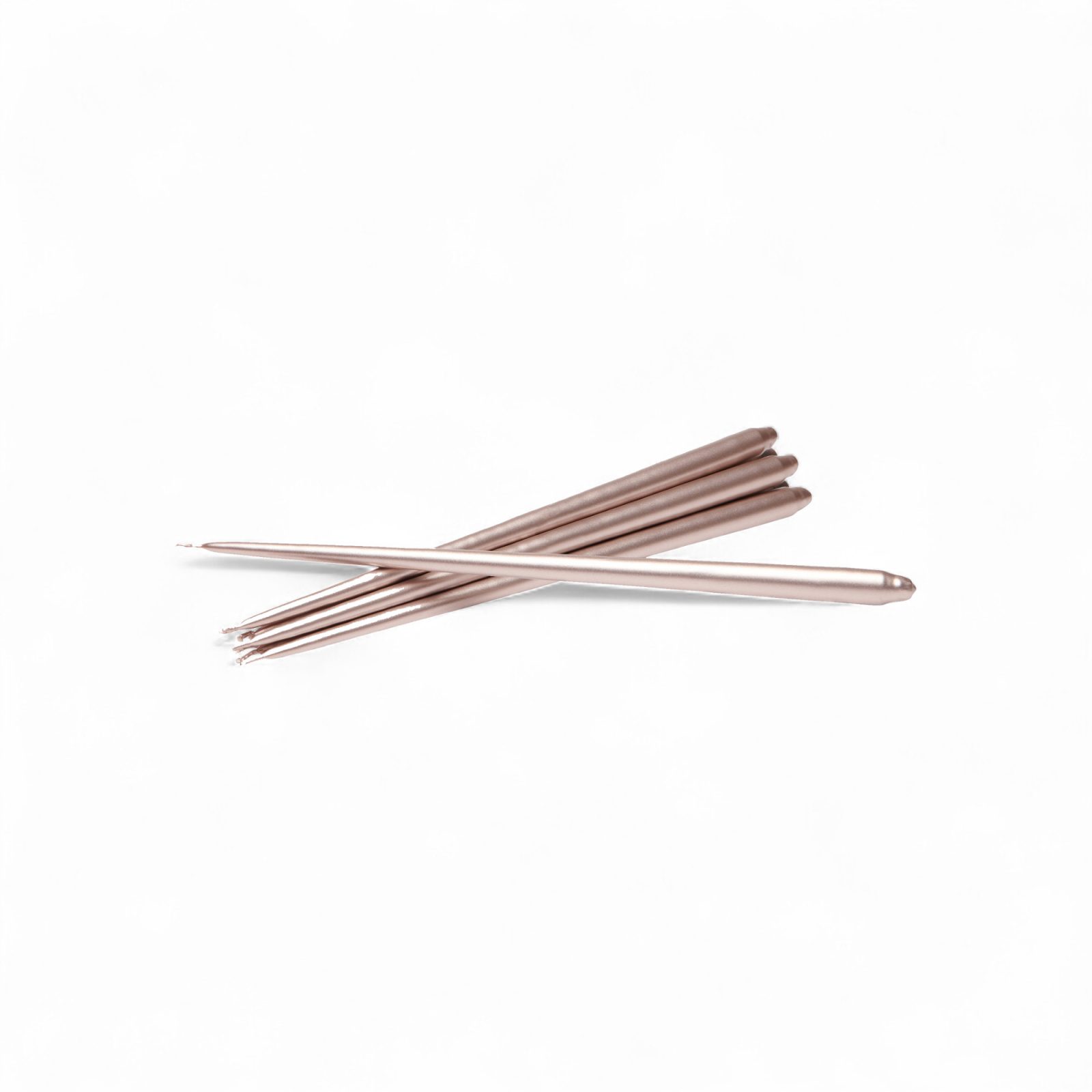 stoff-nagel-taper-candle-by-ester-erik-set-of-6-gessato-champagne