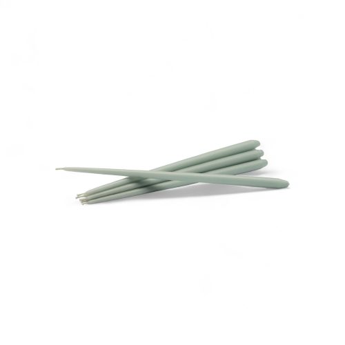 stoff-nagel-taper-candle-by-ester-erik-set-of-6-gessato-dusty-mint