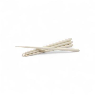 stoff-nagel-taper-candle-by-ester-erik-set-of-6-gessato-off-white