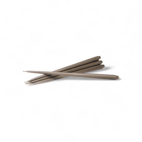 stoff-nagel-taper-candle-by-ester-erik-set-of-6-gessato-taupe